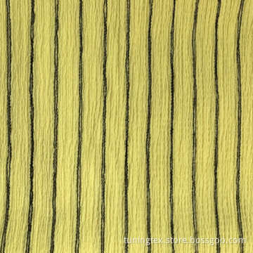 Knitted Crinkle With Black Stripes
